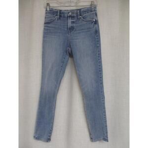 EXPRESS Blue Stretch flexx denim Mid Rise Cropped Skinny Jeans pants  26
